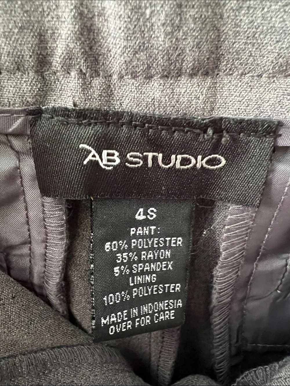 AB Studio Gray Dress Pants